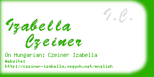 izabella czeiner business card